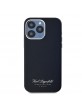 Karl Lagerfeld iPhone 15 Pro Hülle Case Grained Hotel RSG Schwarz