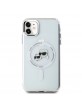 Karl Lagerfeld iPhone 11 Hülle Case K+C MagSafe Metal Frame Transparent