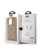 Karl Lagerfeld iPhone 15 Pro MagSafe Case Pattern Heads Beige