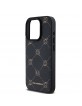 Karl Lagerfeld iPhone 15 Pro Max MagSafe Case Pattern Heads Black