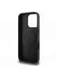 Guess iPhone 16 Pro Case Cover MagSafe Grained Black