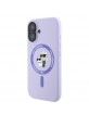 Karl Lagerfeld iPhone 16 Case MagSafe Karl & Choupette Silicone Purple