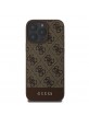 Guess iPhone 16 Pro Max Case 4G Stripe Brown