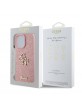 Guess iPhone 16 Pro Max Case Glitter 4G Metal Logo Pink