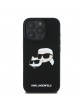 Karl Lagerfeld iPhone 16 Pro Max Case MagSafe K & CH Heads Black