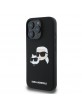 Karl Lagerfeld iPhone 16 Pro Max Hülle Case MagSafe K & CH Heads Schwarz