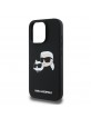 Karl Lagerfeld iPhone 16 Pro Max Case MagSafe K & CH Heads Black