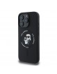 Karl Lagerfeld iPhone 16 Pro Max Hülle Case Silikon Karl Choupette MagSafe Schwarz