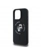 Karl Lagerfeld iPhone 16 Pro Max Case Silicone Karl Choupette MagSafe Black