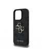 Guess iPhone 16 Pro Max Hülle Case Big Metal Logo 4G Grau