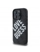 Guess iPhone 16 Pro Max Hülle Case MagSafe 4G Big Love Schwarz