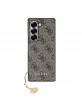 Guess Samsung Z Fold 6 Hülle Case 4G Charm Braun