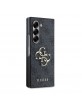 Guess Samsung Z Fold 6 Hülle Case 4G Logo Big Metal Grau