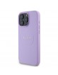 Guess iPhone 16 Pro Max Case Grained Classic Logo MagSafe Purple