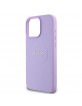 Guess iPhone 16 Pro Max Case Grained Classic Logo MagSafe Purple