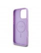 Guess iPhone 16 Pro Max Case Grained Classic Logo MagSafe Purple