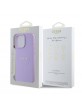 Guess iPhone 16 Pro Max Case Grained Classic Logo MagSafe Purple