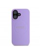 Guess iPhone 16 Plus Case Grained Classic Logo MagSafe Purple