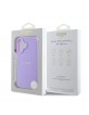 Guess iPhone 16 Plus Case Grained Classic Logo MagSafe Purple