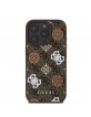 Guess iPhone 16 Pro Case 4G Peony MagSafe Brown