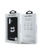 Karl Lagerfeld iPhone 16 Hülle Case MagSafe Silikon Choupette Schwarz