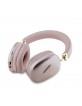 Guess Over Ear Bluetooth 5.3 Headphones Triangle Logo Metalic Pink Gold