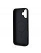 Guess iPhone 16 Plus Case MagSafe Grained Black