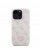 Guess iPhone 16 Pro Hülle Case Strass Kristallen Rosa Pink