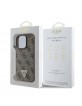 Guess iPhone 16 Pro Hülle Case Strass Kristallen Braun