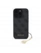 Guess iPhone 16 Pro Max Hülle Case 4G Charm Grau