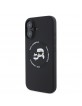 Karl Lagerfeld iPhone 16 Case MagSafe K&CH Heads Black