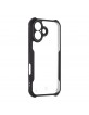 Tactical iPhone 16 Hülle Case Quantum Stealth Clear Schwarz