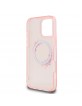 Guess iPhone 16 Pro Case MagSafe Flowers Ring Pink