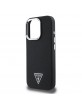 Guess iPhone 16 Pro Case MagSafe Grained Triangle Logo Black