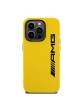 AMG Mercedes iPhone 15 Pro Case MagSafe Silicone Vertical Logo Yellow