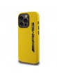 AMG Mercedes iPhone 15 Pro Case MagSafe Silicone Vertical Logo Yellow