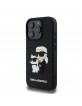 Karl Lagerfeld iPhone 16 Pro Max Case Saffiano Karl Choupette Black