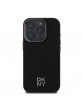 DKNY iPhone 16 Pro Max Case Magsafe Leather Stack Logo Black