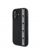 DKNY iPhone 16 Case 3D Rubber Repeat Logo Black