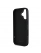 DKNY iPhone 16 Case 3D Rubber Repeat Logo Black