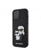 Karl Lagerfeld iPhone 12 / 12 Pro Case Saffiano Karl Choupette Black