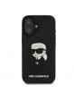 Karl Lagerfeld iPhone 16 Case 3D Rubber Ikonik Black