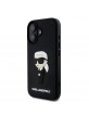 Karl Lagerfeld iPhone 16 Case 3D Rubber Ikonik Black