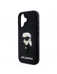 Karl Lagerfeld iPhone 16 Case 3D Rubber Ikonik Black