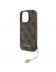 Guess iPhone 16 Pro Case 4G Charm Brown