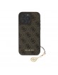 Guess iPhone 16 Pro Max Case 4G Charm Brown