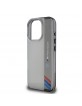 BMW iPhone 16 Pro Case Motorsport Vertical Stripe Grey