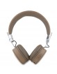 Guess Bluetooth Headphones ENC Grained Triangle Logo Brown