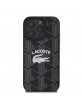 Lacoste iPhone 16 Pro Case Blend Monogram MagSafe Black