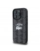 Lacoste iPhone 16 Pro Case Blend Monogram MagSafe Black